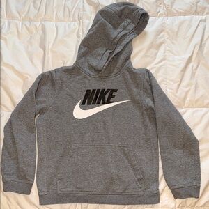 NIKE Youth M Gray Hoodie
